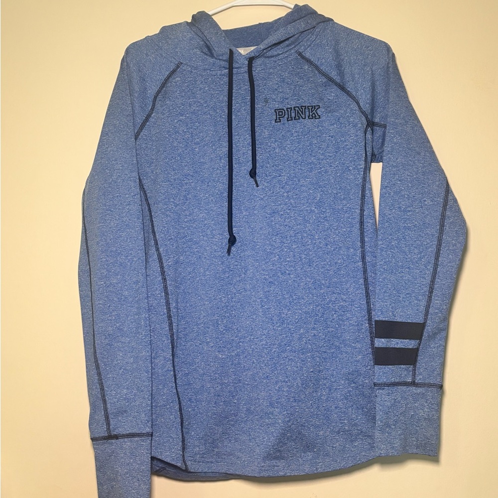 PINK Victoria's Secret Blue Hoodie Sweater
